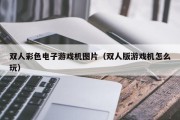 双人彩色电子游戏机图片（双人版游戏机怎么玩）