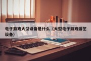 电子游戏大型设备是什么（大型电子游戏游艺设备）
